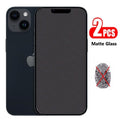 2 protections d'écran en verre mat pour iPhone 11 12 13 14 Pro Max 7 8 Plus, protection d'écran dépolie pour iPhone 12 13 11 mini SE 2020 6s X XR XS en verre souple flexible, protection d'écran en verre pour iPhone