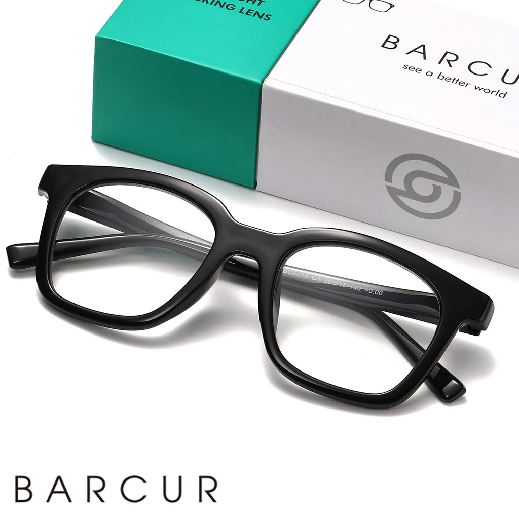 BARCUR Lunettes de Presbytie Rétro Tendance Motif Léopard pour Femmes Monture Rectangulaire en PC Multi-Degrés Durable avec Verres en Acrylique Transparent pour la Lecture ou le Travail