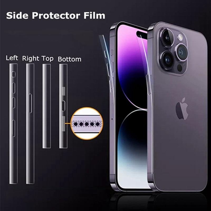 Film protecteur d'écran arrière pour iPhone 14 Pro Max pour iPhone 13 Mini 12 13 Pro Max 14 Pro 14Pro Max (pas en verre trempé) - Film de protection HD de qualité supérieure anti-traces de doigts/rayures compatible avec iPhone