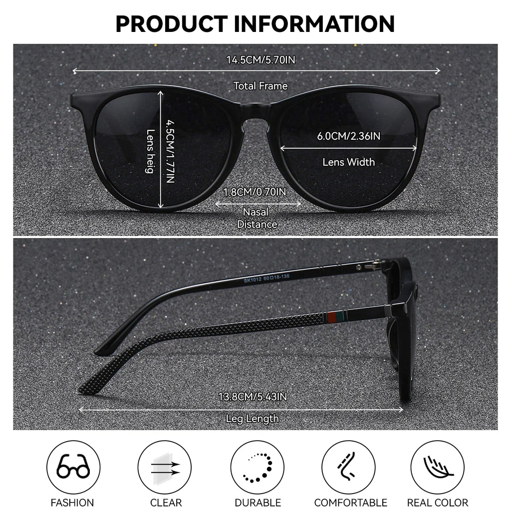 BARCUR Lunettes de soleil rondes roses tendance pour femmes – Verres miroirs polarisés confortables UV400 Monture légère en PC pour les voyages d'été et les vacances – Idée cadeau tendance pour filles avec un style élégant