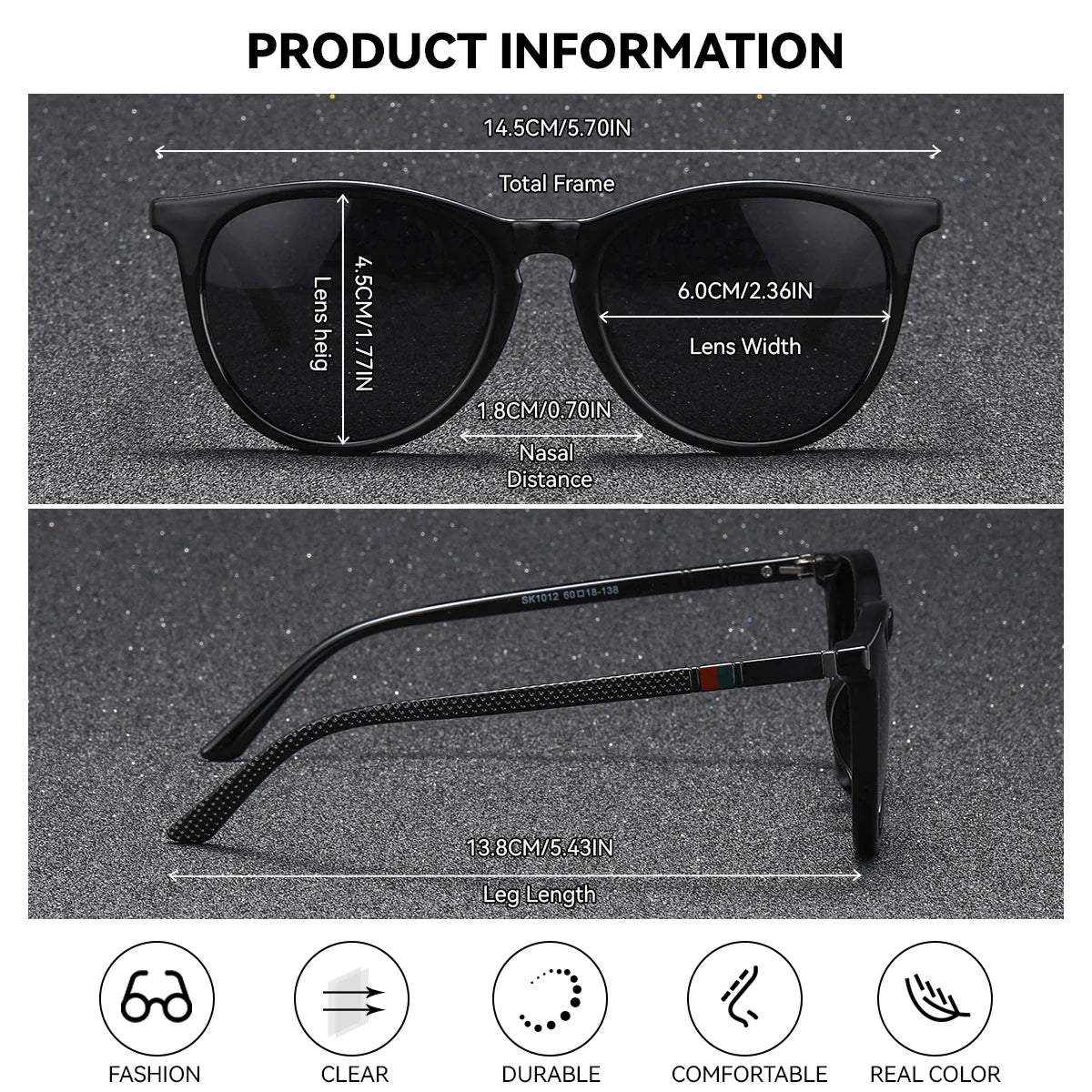 BARCUR Lunettes de soleil rondes roses tendance pour femmes – Verres miroirs polarisés confortables UV400 Monture légère en PC pour les voyages d'été et les vacances – Idée cadeau tendance pour filles avec un style élégant