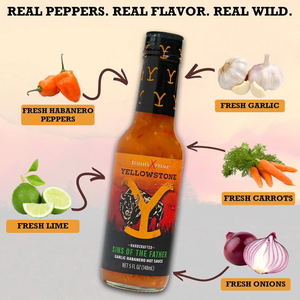 Pack découverte de 4 sauces piquantes Yellowstone