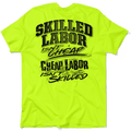 Main-d'œuvre qualifiée - T-shirt jaune sécurité