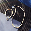 Collier fin Perle + Bracelet