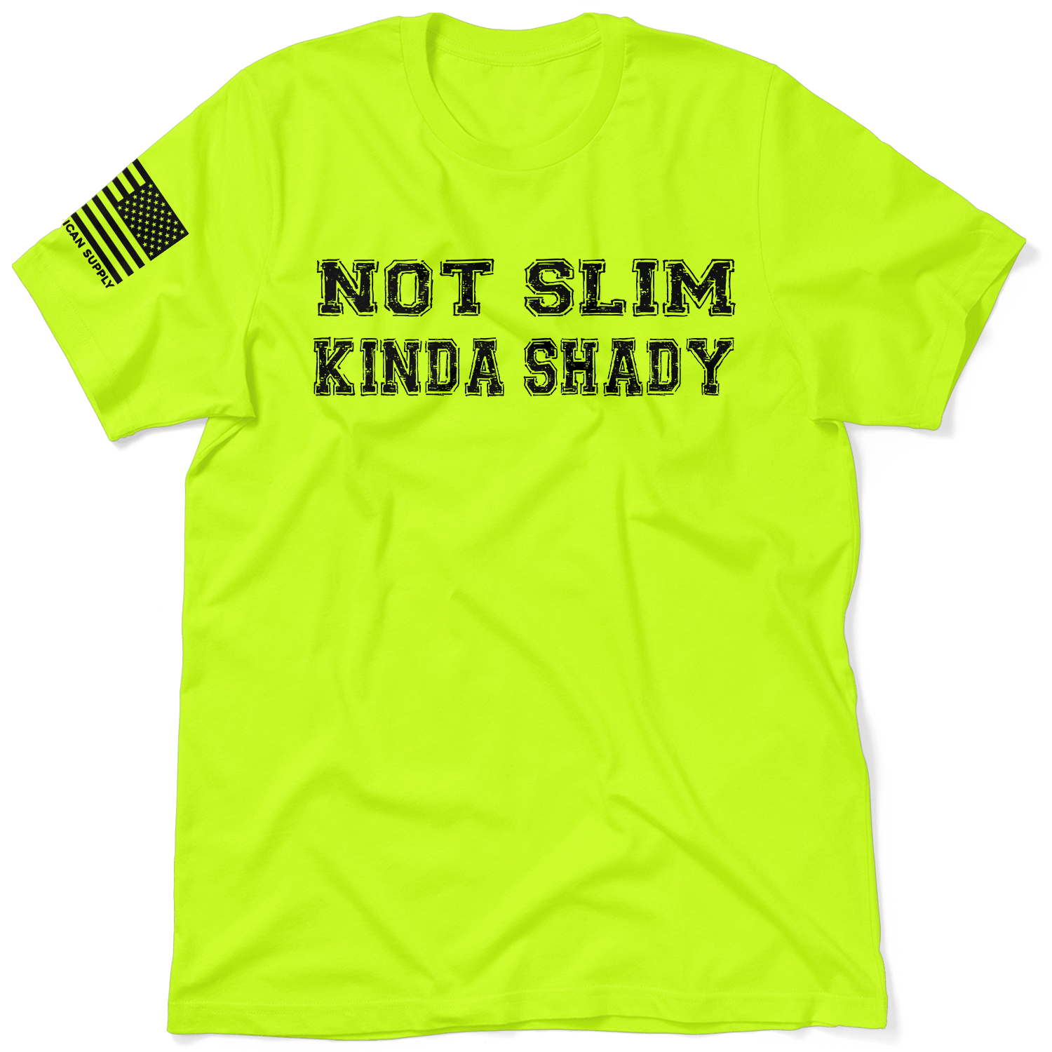 Slim Shady - T-shirt Jaune Sécurité