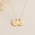 Small Initial Disc Necklace – Personalized Gold or Silver Necklace