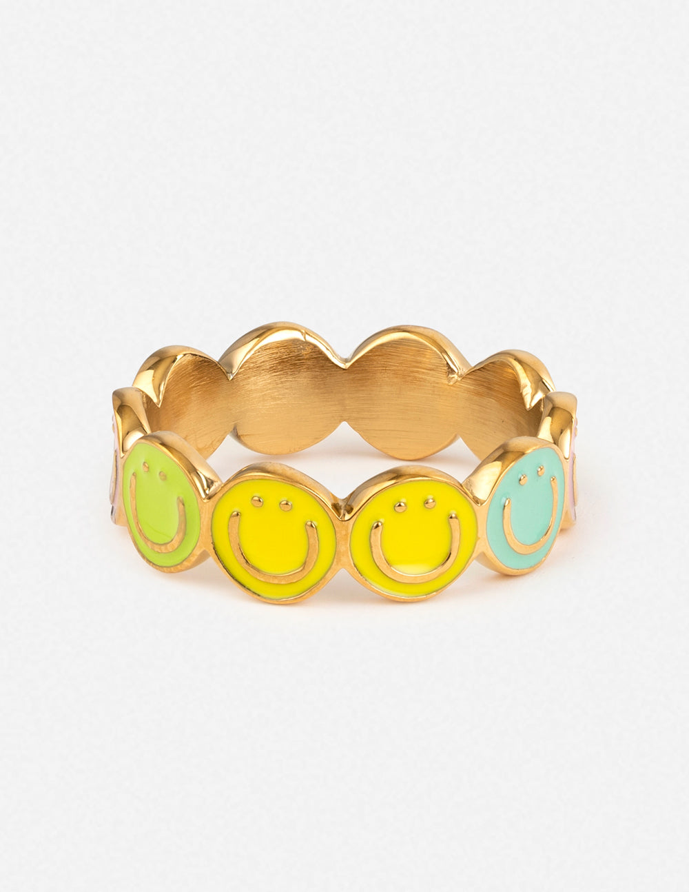 Bague Émaillée Smiley