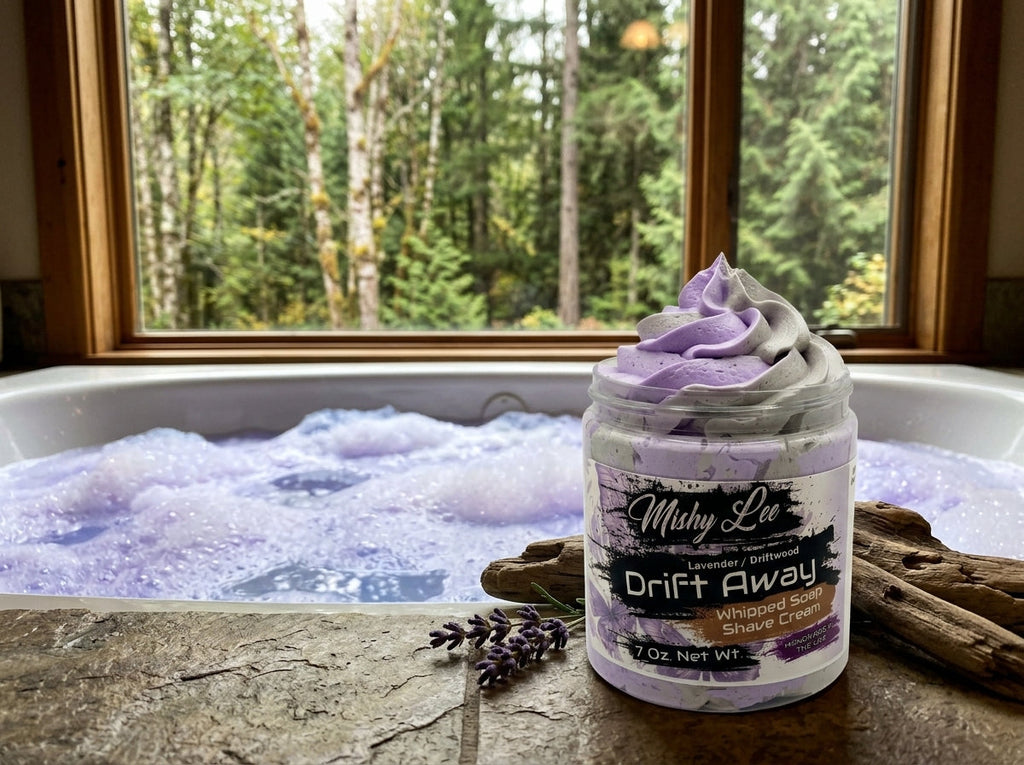 Crème fouettée et crème de rasage Drift Away