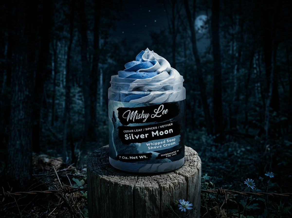 Crème de Rasage et Savon Fouetté Homme Silver Moon