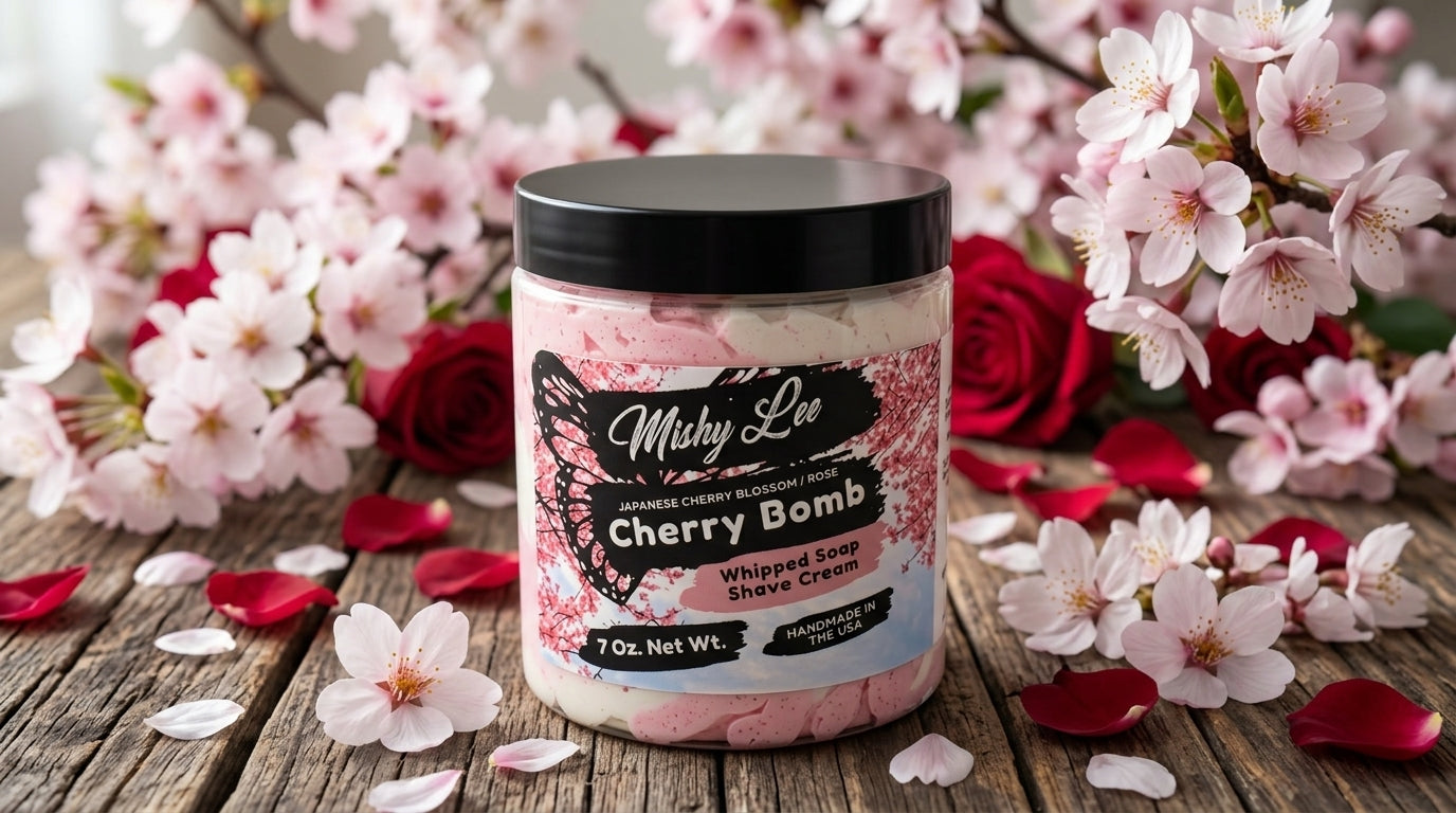 Crème fouettée et crème à raser Cherry Bomb