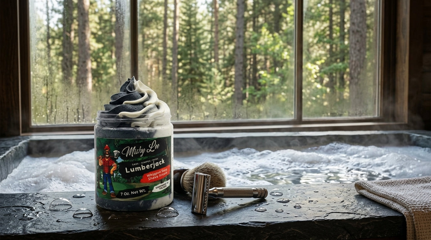 Crème fouettée à raser Lumberjack pour homme