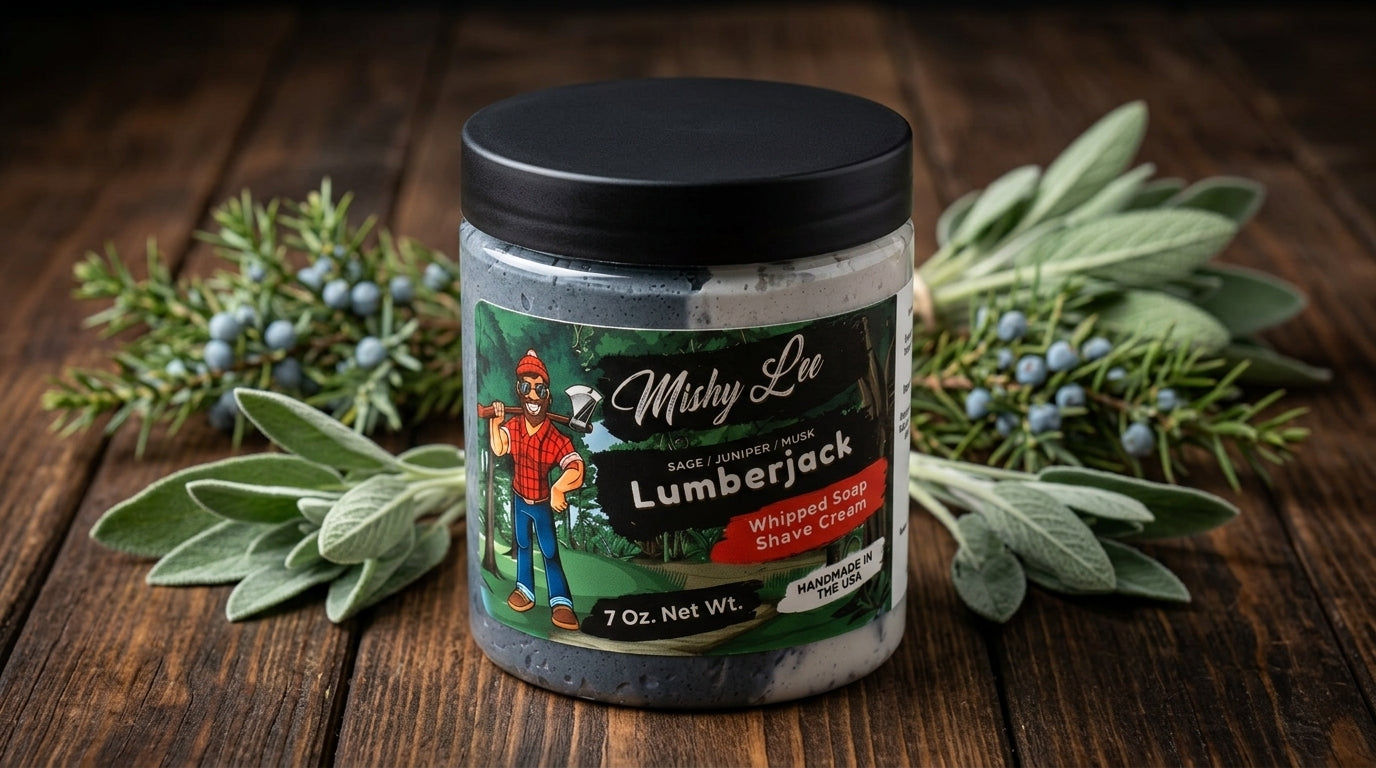 Crème fouettée à raser Lumberjack pour homme