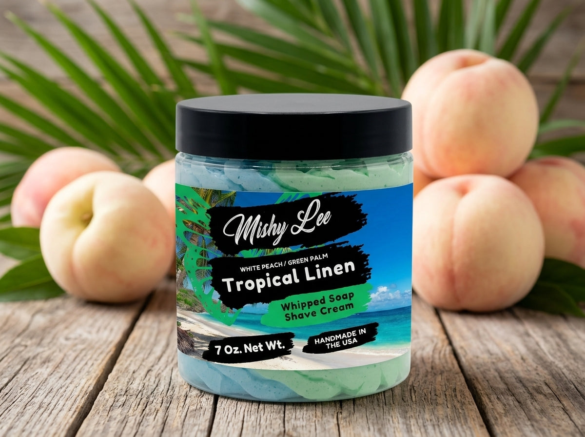 Crème fouettée Tropical Lin nettoyante et à raser