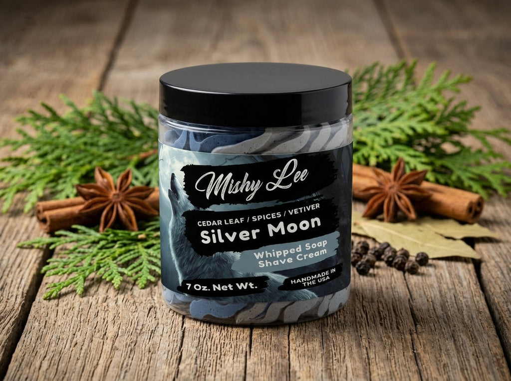 Crème de Rasage et Savon Fouetté Homme Silver Moon