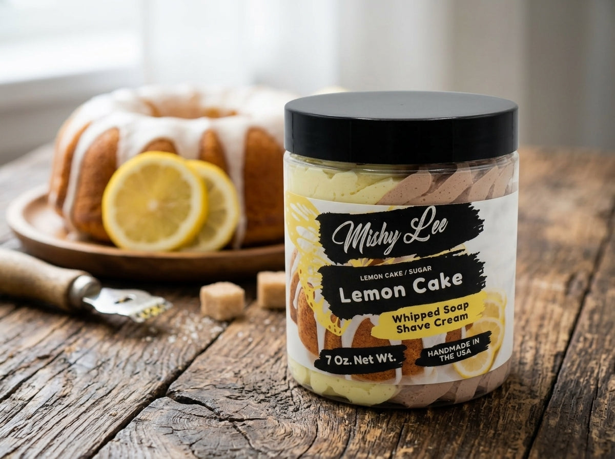 Savon Fouetté et Crème de Rasage Gâteau au Citron