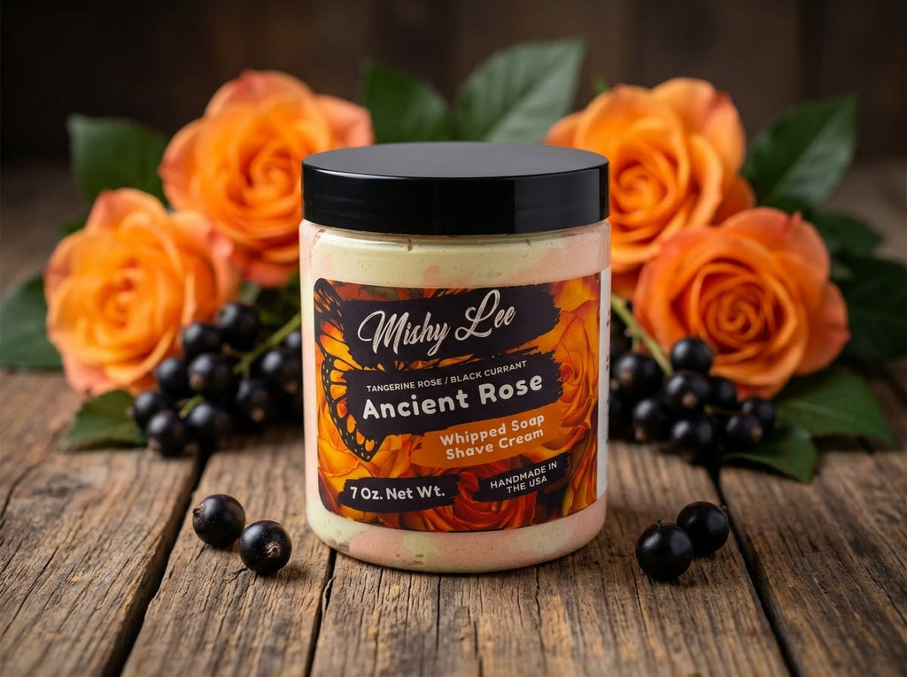 Crème fouettée et crème à raser Ancienne Rose
