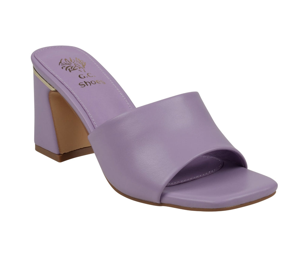 Sandales à talons carrés lilas Soho pour femme
