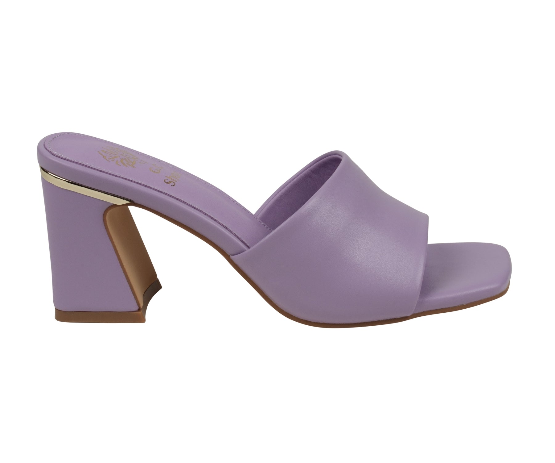 Sandales à talons carrés lilas Soho pour femme