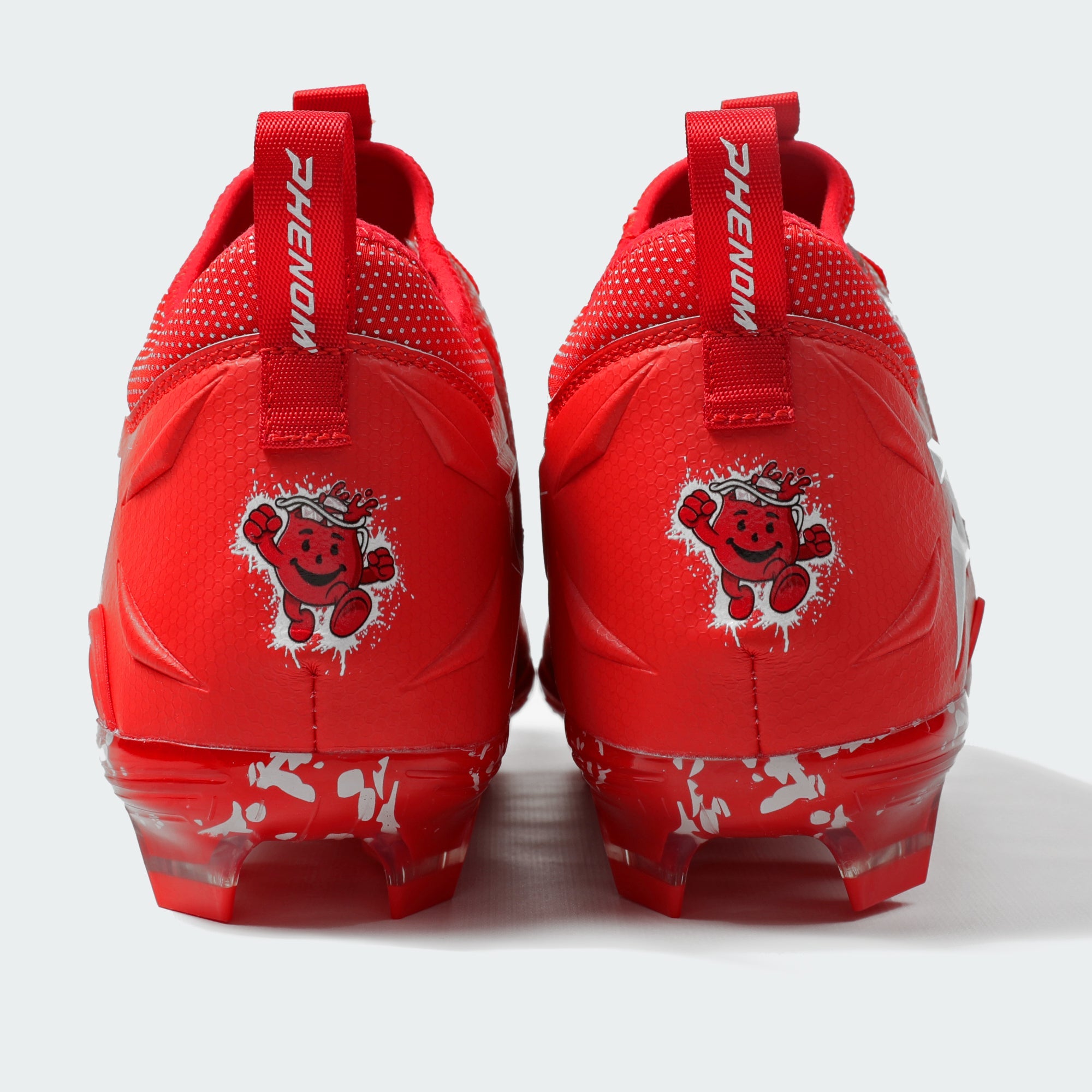 Chaussures de football américain Kool-Aid « Cherry » - Quantum Speed par Phenom Elite