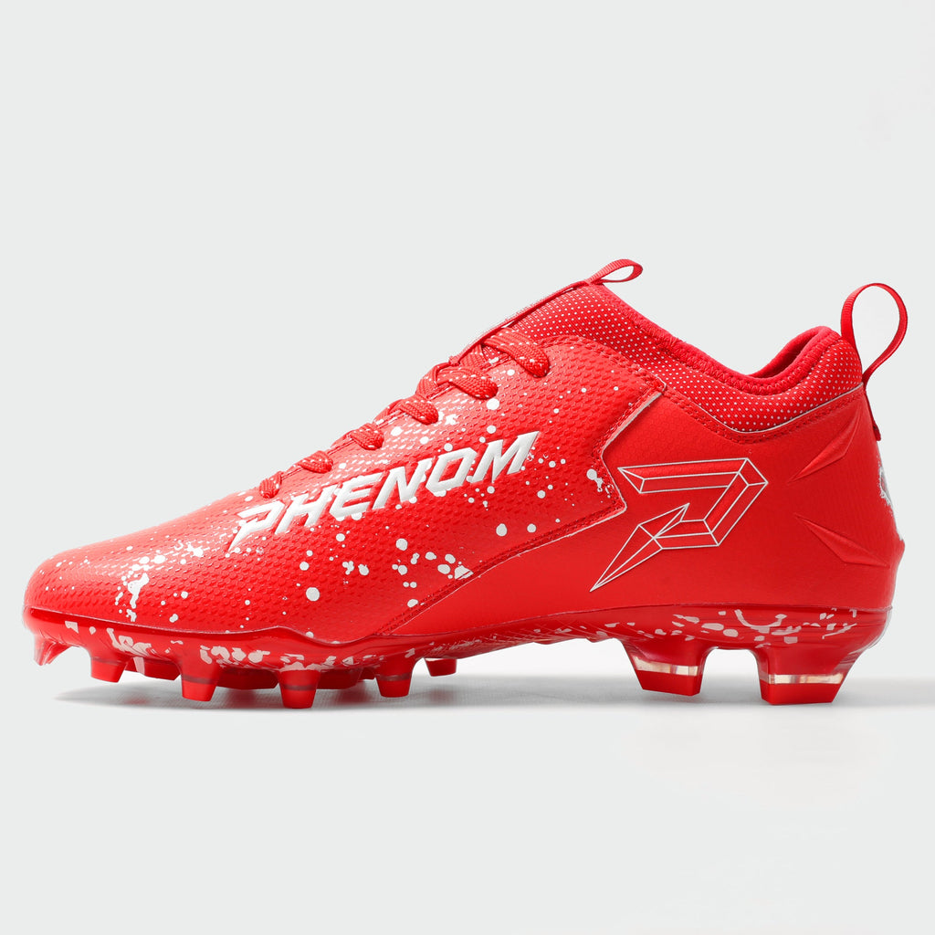 Chaussures de football américain Kool-Aid « Cherry » - Quantum Speed par Phenom Elite