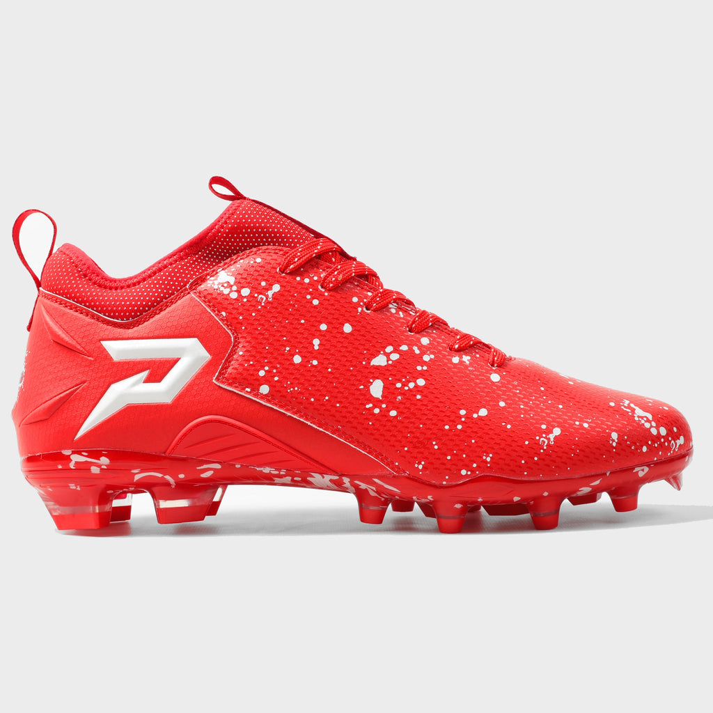 Chaussures de football américain Kool-Aid « Cherry » - Quantum Speed par Phenom Elite