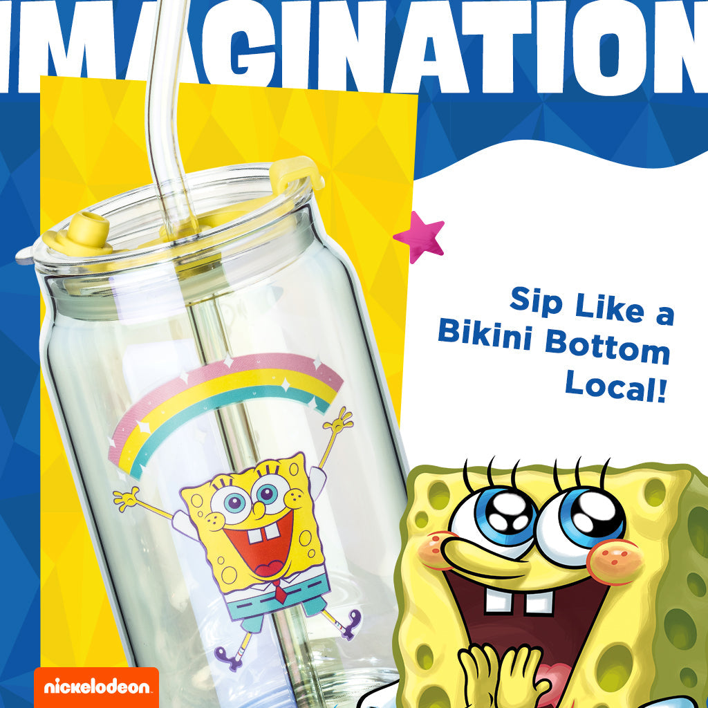 Verres Bob l'éponge - L'imagination !