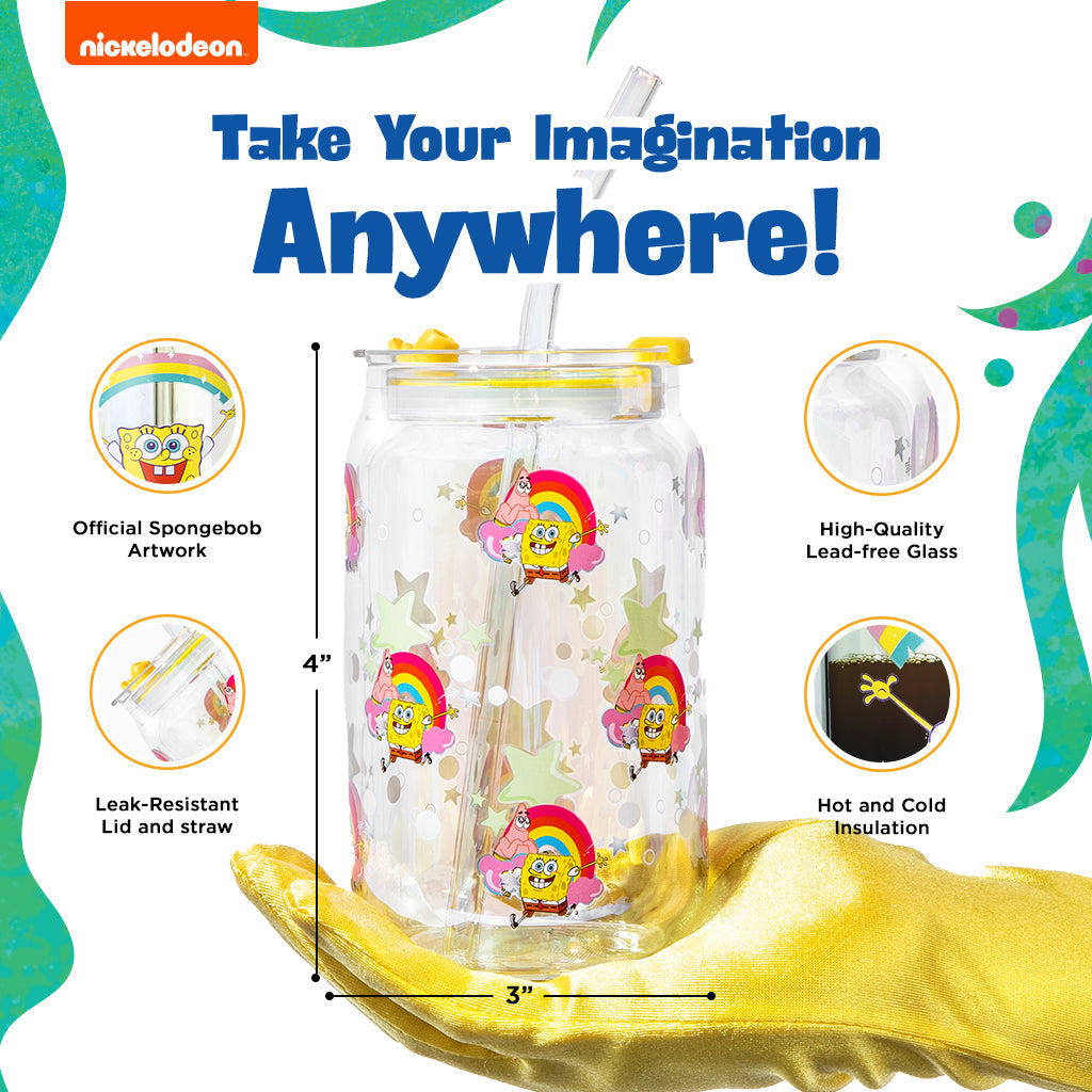 Verres Bob l'éponge - L'imagination !