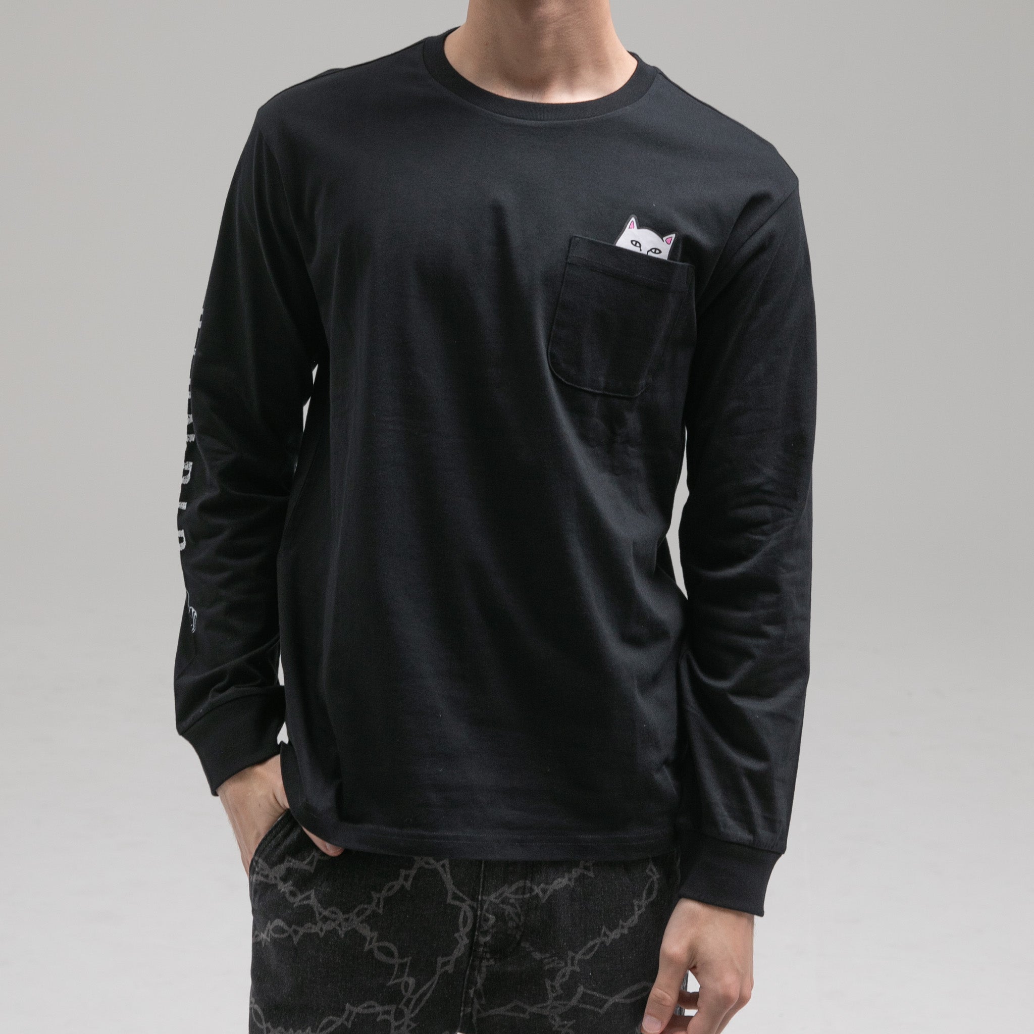 Lord Nermal L/S Pocket Tee (Black)