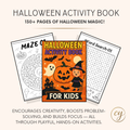 Livre d'activités d'Halloween effrayant et intelligent pour enfants – Plus de 130 pages (Téléchargement PDF)
