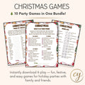 Christmas Game Bundle Pack – 10 Fun Holiday Party Games (Instant PDF Download)