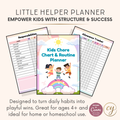 Little Helper Planner – Kids Chore Chart & Routine Organizer | Canva Template (Instant Download)