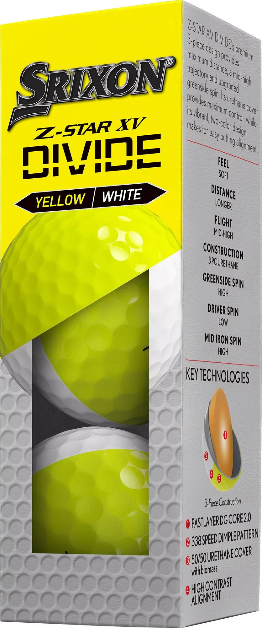 Balles de golf Srixon Z-STAR XV Divide 2025