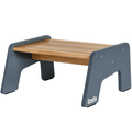 Tabouret en bois à 1 marche pour enfants (tabouret polyvalent pour la cuisine, la salle de bain et l'apprentissage de la propreté)