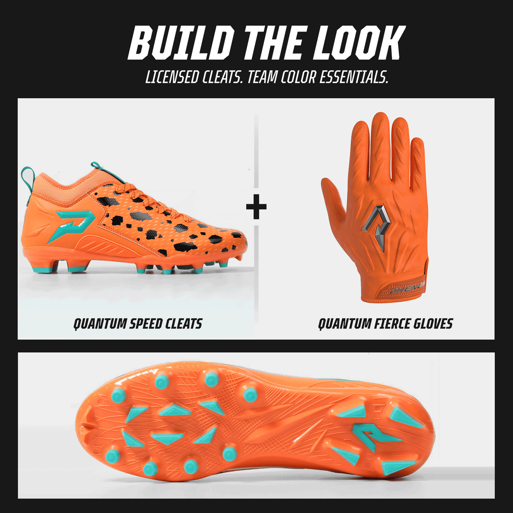 Chaussures de football américain The Flintstones « Bedrock Blitz » – Quantum Speed par Phenom Elite