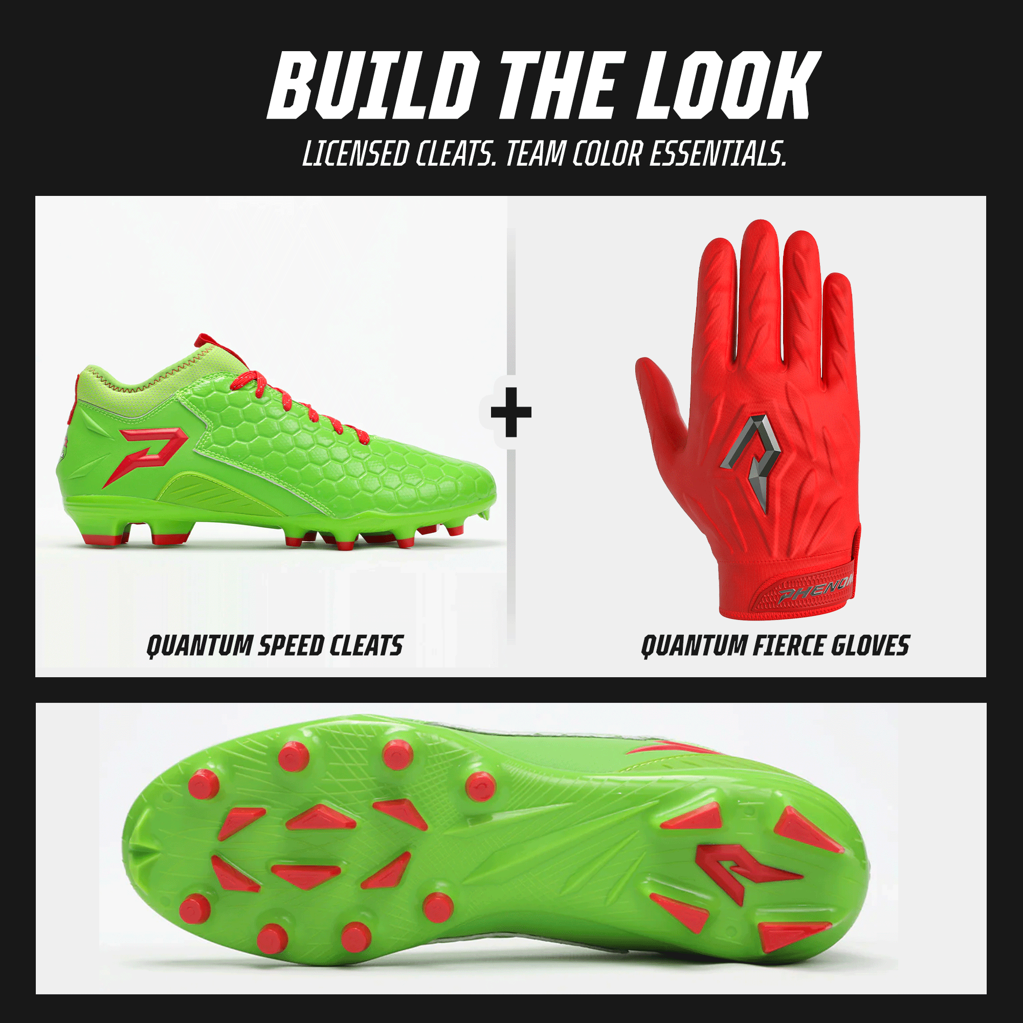 Tortues Ninja : Crampons de football Raphaël – Quantum Speed 2.0 par Phenom Elite