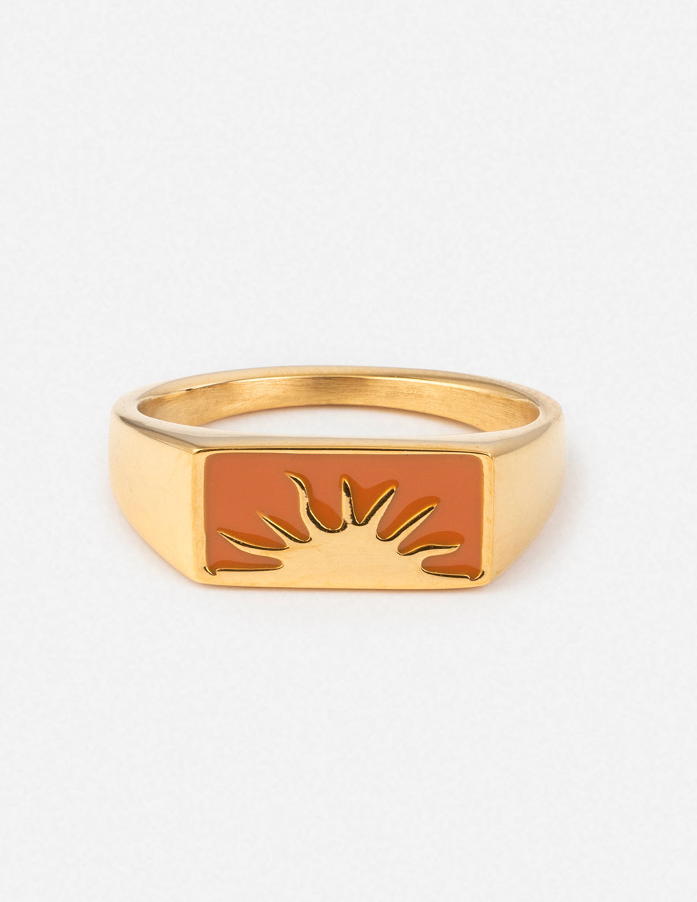 Bague Chevalier Rectangulaire Sunrise