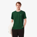 T-shirt col rayé Lacoste Made in France - Vert