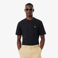 T-shirt en coton Lacoste pour homme - Noir