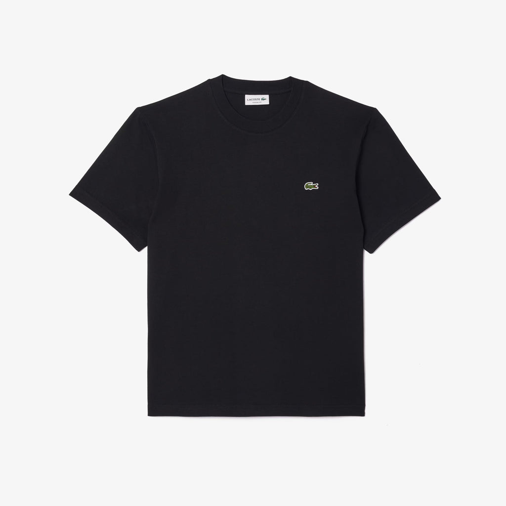 T-shirt en coton Lacoste pour homme - Noir