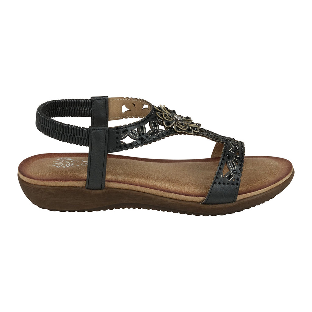 Sandales Plates Noires Toni