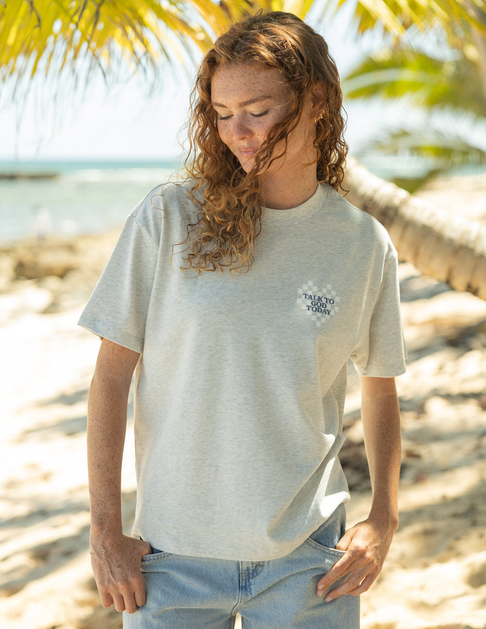 T-shirt unisexe Parlez à Dieu