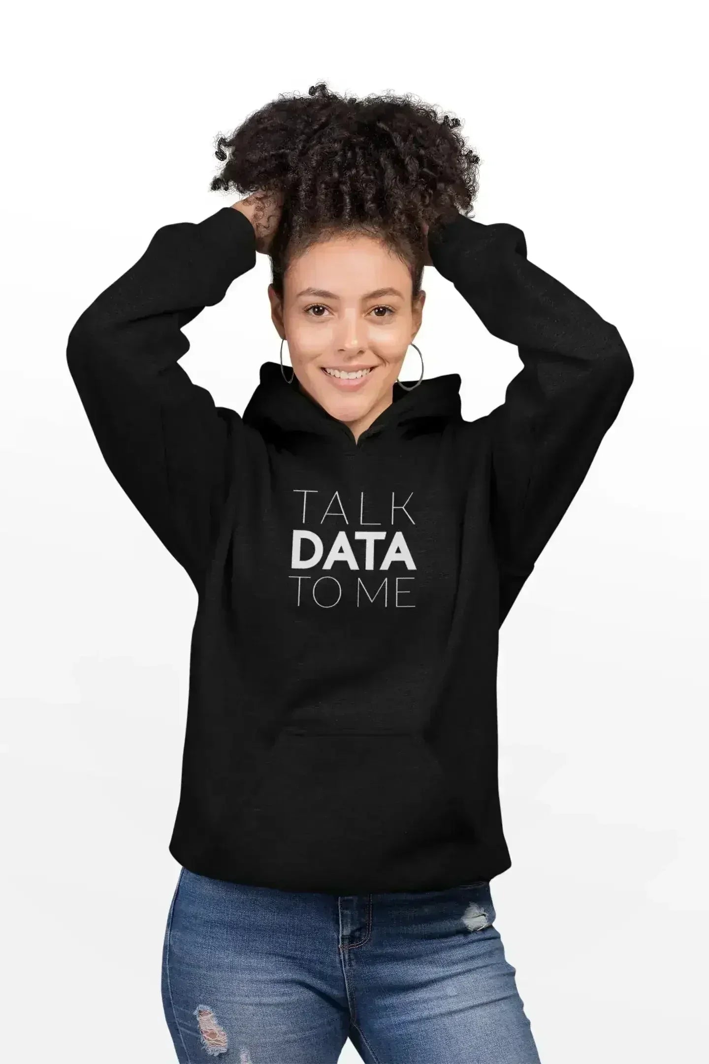 Talk Data To Me Sweat à Capuche Femme | Élégant et Confortable