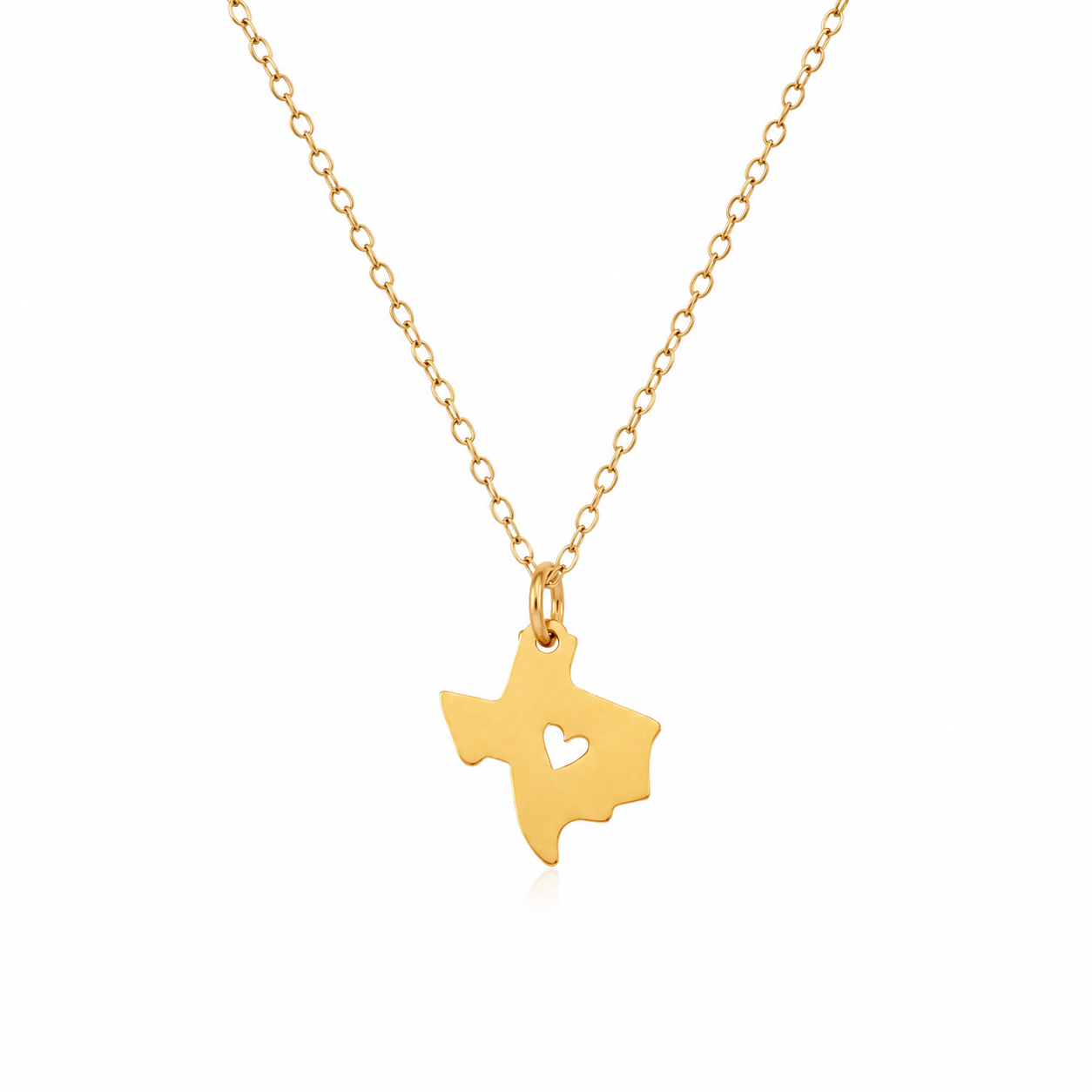 Collier en or 14 carats laminé Texas State