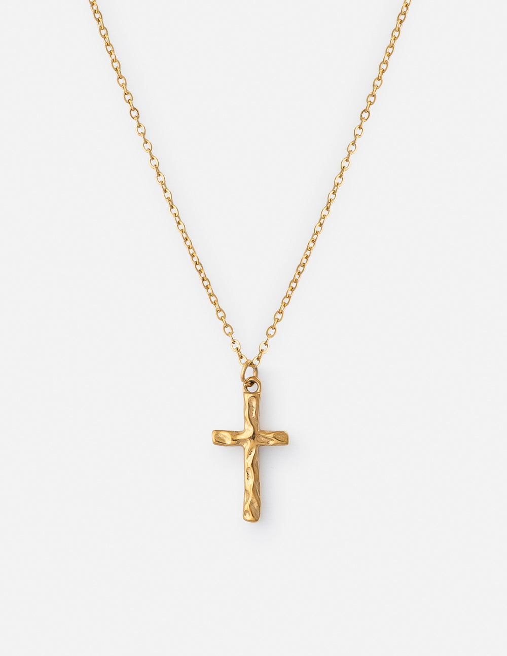 Collier Croix Texturé