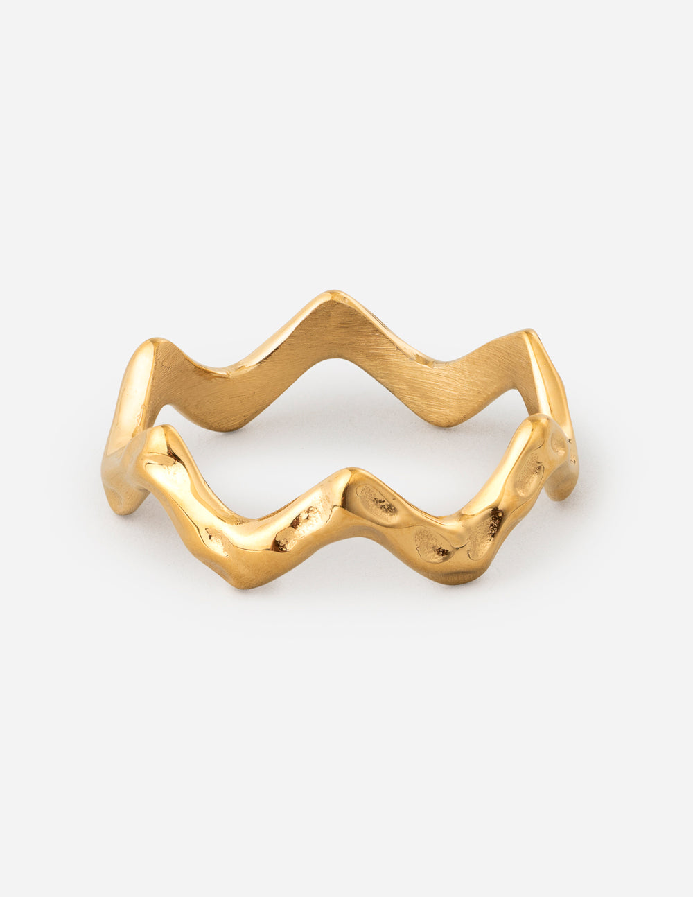 Bague Vague Texturée