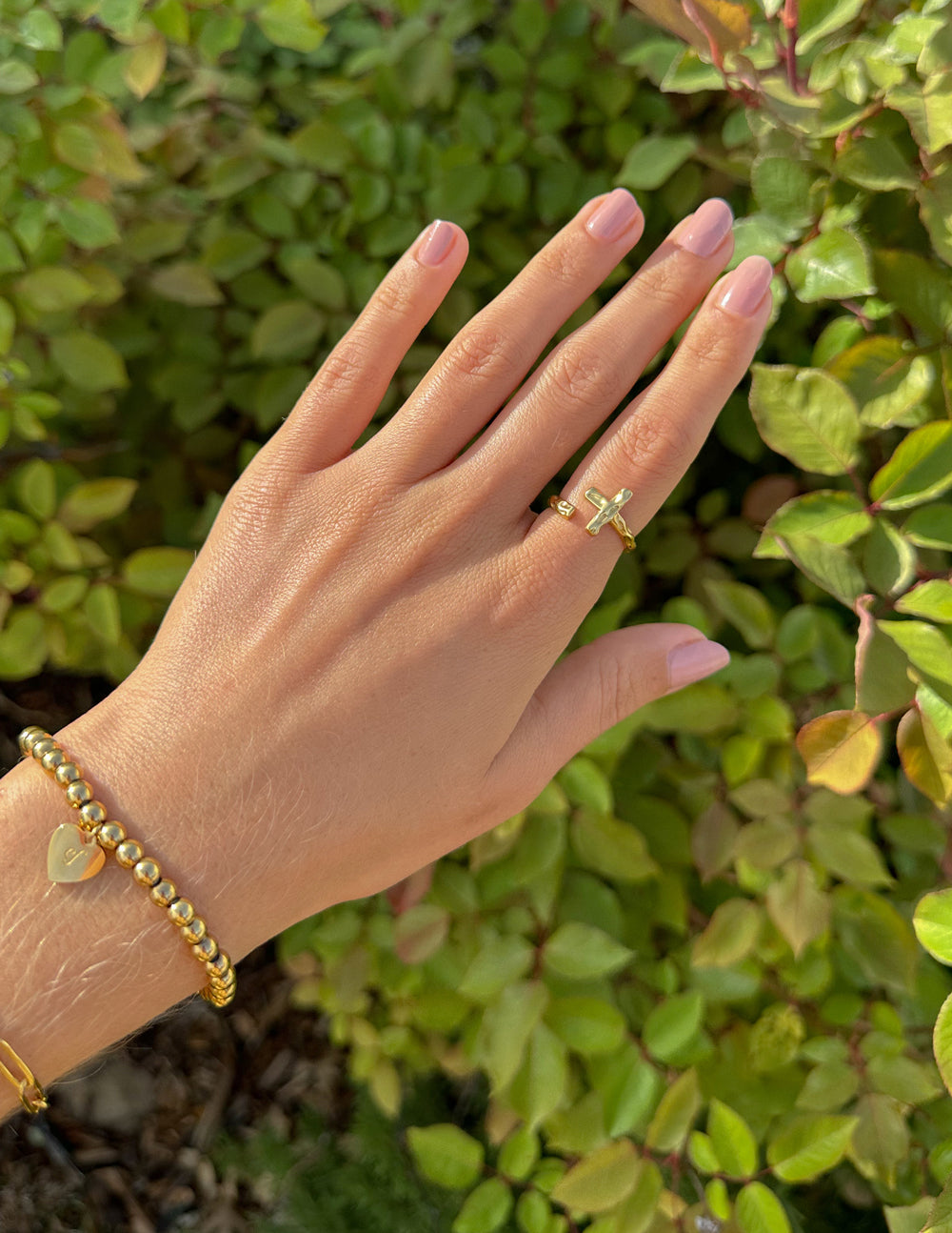 Bague croisée texturée enveloppante