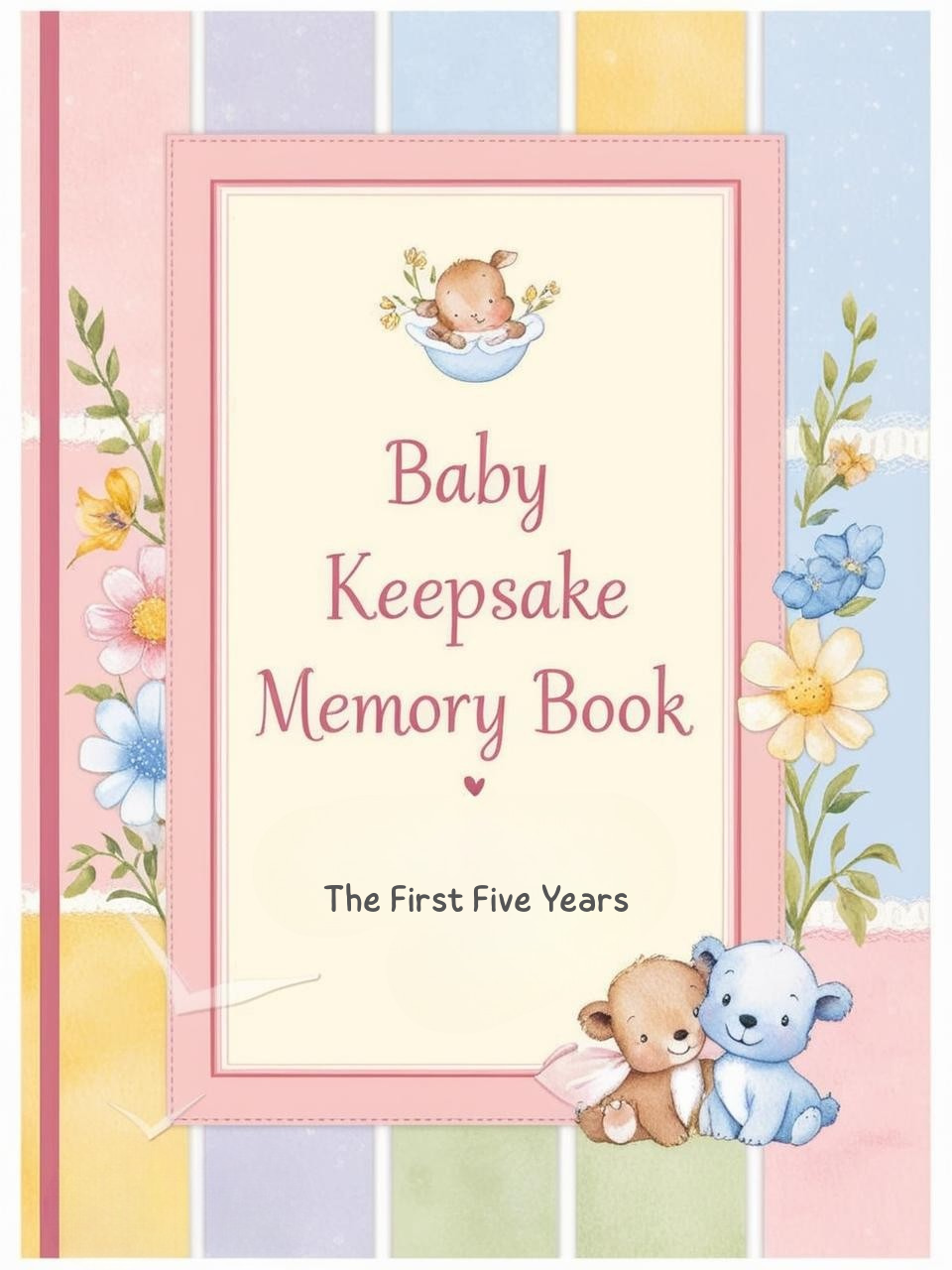 Livre de souvenirs de bébé modifiable | Souvenir de bébé numérique pour les 5 premières années
