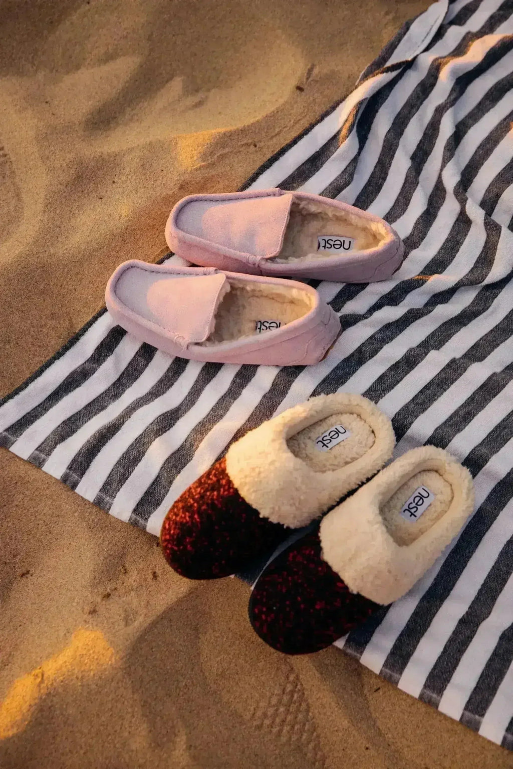 Chaussons Femme Confortables Miettes de Vin