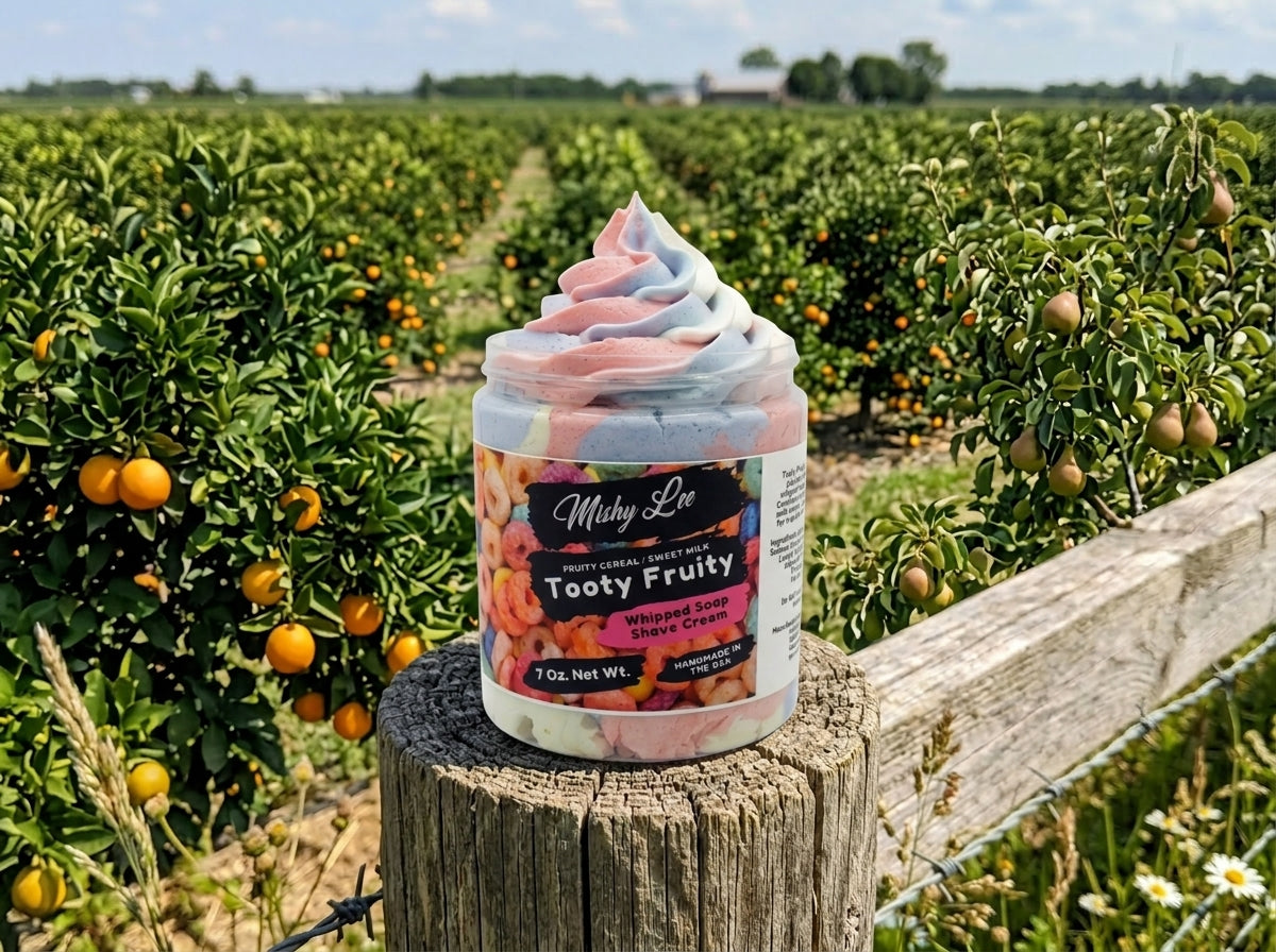 Crème fouettée et crème à raser Tooty Fruity