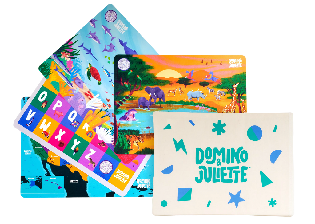 Set de table de voyage, lot de 4